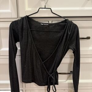 Black Wrap Top